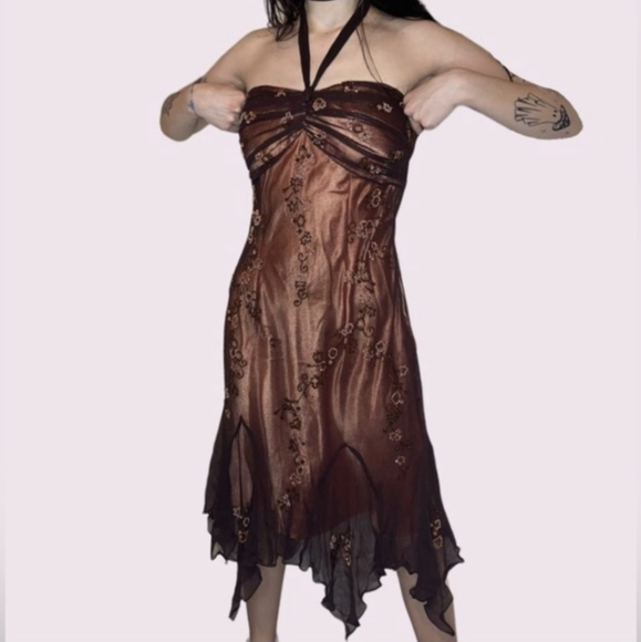 Vintage Beaded Halter Dresses